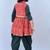 Men bandhani printed regular mirror work kurta with dhoti pants