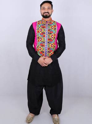 Men floral tailored jacket with embroidered 1