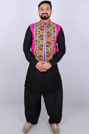 Men floral tailored jacket with embroidered