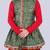 Men bandhani printed regular mirror work kurta with dhoti pants