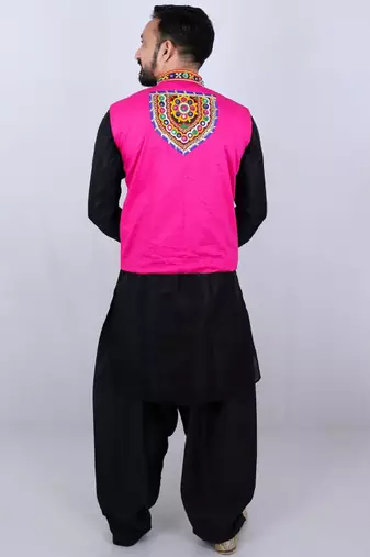 Men floral tailored jacket with embroidered
