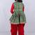 Men bandhani printed regular mirror work kurta with dhoti pants