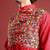 Ethnic motifs embroidered angrakha navaratri kediya set with dandiya & cap - free size