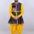 Bandhani printed mirror work mandarin collar anarkali kurta with dhoti pants