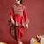 Ethnic motifs embroidered angrakha navaratri kediya set with dandiya & cap - free size
