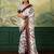 white, wine striped crepe silk blend bollywood saree with blouse