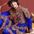 Men embroidered pleated mirror work kediya set with cap & dandiya- free size