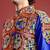 Men embroidered pleated mirror work kediya set with cap & dandiya- free size