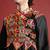 Ethnic motifs embroidered angrakha navaratri kediya set with dandiya & cap - free size