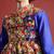Ethnic motifs embroidered angrakha navaratri kediya set with dandiya & cap - free size
