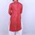 Bandhani printed mirror work mandarin collar kurta with salwar
