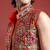 Men ethnic motifs embroidered mirror work kediya set with cap & dandiya - free size