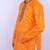 Bandhani printed mirror work mandarin collar kurta with salwar