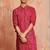 Bandhani printed mandarin collar straight kurta