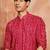 Bandhani printed mandarin collar straight kurta