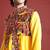 Ethnic motifs embroidered angrakha navaratri kediya with dhoti pants & dandiya - free size