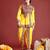 Ethnic motifs embroidered angrakha navaratri kediya with dhoti pants & dandiya - free size