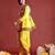 Ethnic motifs embroidered angrakha navaratri kediya with dhoti pants & dandiya - free size