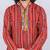 Ethnic motifs printed mirror work mandarin collar kurta with dhoti pants