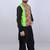 Men floral open front jacket with embroidered