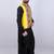 Men floral open front jacket with patchwork