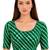 Green spandex lehria printed stretchable readymade saree blouse