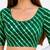 Green spandex lehria printed stretchable readymade saree blouse