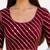 Maroon spandex lehria printed stretchable readymade saree blouse