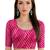 Rani spandex lehria printed stretchable readymade saree blouse