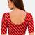 Red spandex lehria printed stretchable readymade saree blouse
