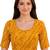 Yellow spandex lehria printed stretchable readymade saree blouse