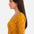 Yellow spandex lehria printed stretchable readymade saree blouse
