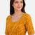 Yellow spandex lehria printed stretchable readymade saree blouse