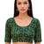 Green spandex bandani printed stretchable readymade saree blouse