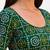 Green spandex bandani printed stretchable readymade saree blouse