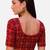 Maroon spandex bandani printed stretchable readymade saree blouse