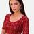 Maroon spandex bandani printed stretchable readymade saree blouse