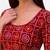 Maroon spandex bandani printed stretchable readymade saree blouse