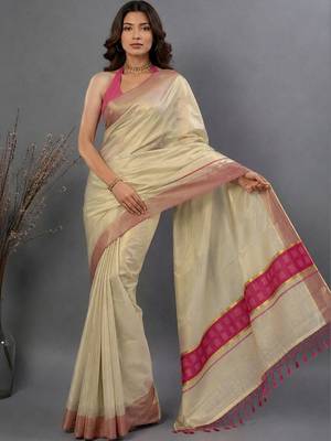 Tissue Designer Kasavu Saree 2