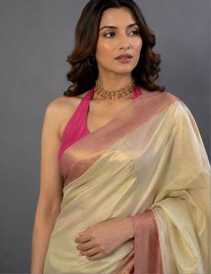 Tissue Designer Kasavu Saree 3