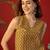 Mustard print cotton kurti