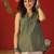 Green  print cotton kurti