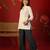 Off white embroidered rayon kurti