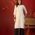 Off white embroidered rayon kurti
