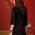 Black embroidered rayon kurti