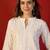 Off white embroidered rayon kurti