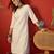 Off white embroidered rayon kurti