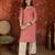 Pink embroidered rayon kurti
