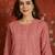 Pink embroidered rayon kurti
