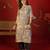 Grey print rayon kurti